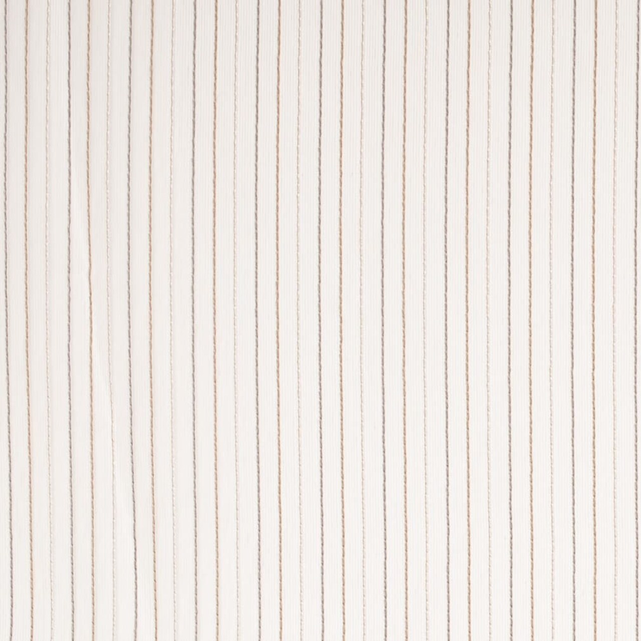 Hazelwood - Beige & Taupe Stripe Upholstery Fabric 110 Inches"